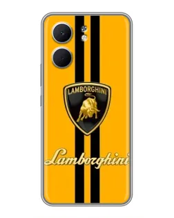 Чохол для OPPO A5x з картинкою «Lamborghini Stripe жовтий»
