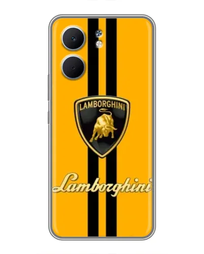 Чохол для OPPO A5x з картинкою «Lamborghini Stripe жовтий»