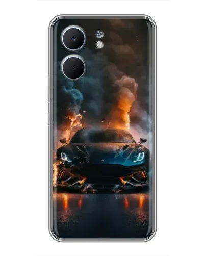 Чохол для OPPO A5x з картинкою «Lamborghini димна естетика»