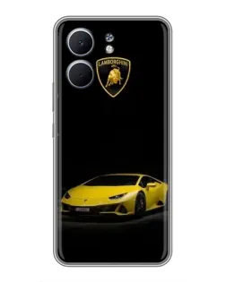Чохол для OPPO A5x з картинкою «Lamborghini жовтий акцент»