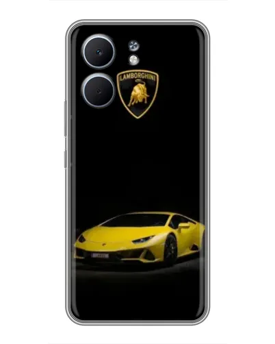 Чохол для OPPO A5x з картинкою «Lamborghini жовтий акцент»