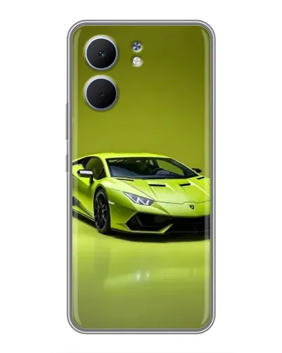 Чохол для OPPO A5x з картинкою «Салатовий Lamborghini Huracan»