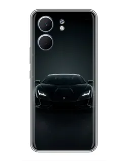 Чохол для OPPO A5x з картинкою «Чорний Lamborghini Aventador»