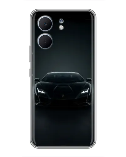 Чохол для OPPO A5x з картинкою «Чорний Lamborghini Aventador»