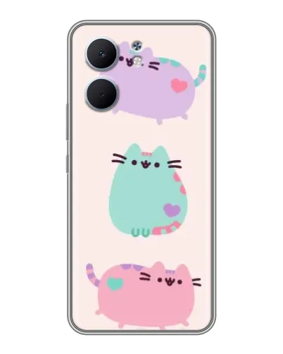 Чохол для OPPO A5x з картинкою «Pusheen тріо» Чохол для OPPO A5x з картинкою «Pusheen тріо»