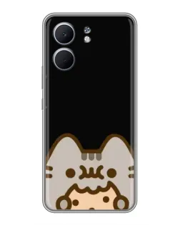 Чохол для OPPO A5x з картинкою «Пушин на чорному»