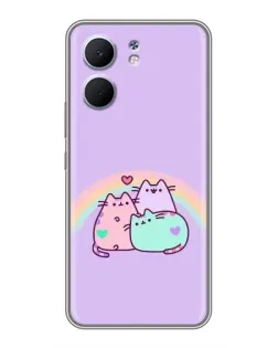 Чохол для OPPO A5x з картинкою «Веселкові Пушини»