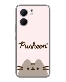 Чохол для OPPO A5x з картинкою «Pusheen логотип»