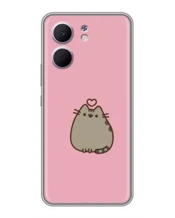 Чохол для OPPO A5x з картинкою «Pusheen серце»