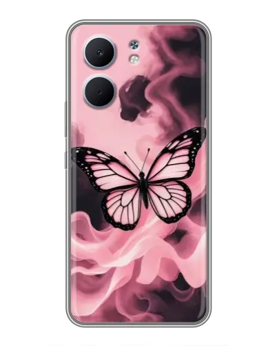 Чохол для OPPO A5x з картинкою «Метелик у диму»