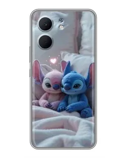 Чехол для OPPO A5x с картинкой «Плюшевые Стич Ангел»