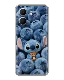 Чехол для OPPO A5x с картинкой «Стич и голубика»