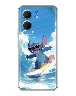 Чехол для OPPO A5x с картинкой «Стич на волне»