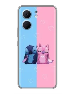 Чехол для OPPO A5x с картинкой «Stitch и Angel Love»