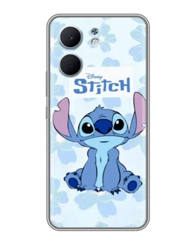 Чехол для OPPO A5x с картинкой «Stitch среди цветов»
