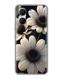 Чохол для OPPO A5x з картинкою «Білі маргаритки макро»