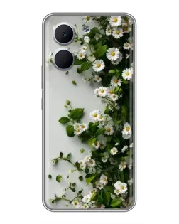 Чохол для OPPO A5x з картинкою «Гілка дрібних білих квітів»