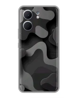Чохол для OPPO A5x з картинкою «Темний абстрактний камуфляж»