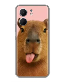 Чохол для OPPO A5x з картинкою «Капібара з язиком»