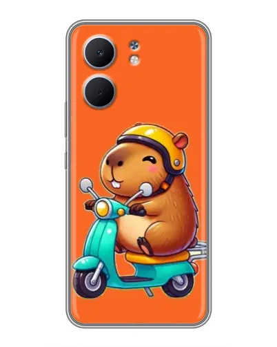Чохол для OPPO A5x з картинкою «Капібара на скутері»