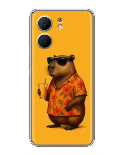 Чохол для OPPO A5x з картинкою «Капібара на відпочинку»
