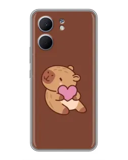 Чохол для OPPO A5x з картинкою «Капібара з серцем»