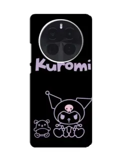 Чехол для OPPO A6 Max с картинкой «Kuromi — черный минимализм»