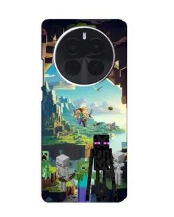 Чехол для OPPO A6 Max с картинкой «Эндермен в лесу»