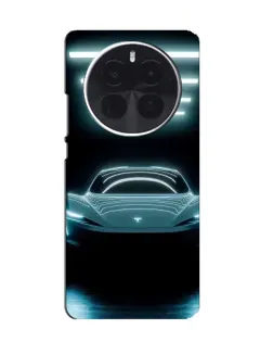 Чехол для OPPO A6 Max с картинкой «Tesla в неоне»