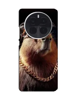 Чохол для OPPO A6 Max з картинкою «Капібара золотий ланцюг»