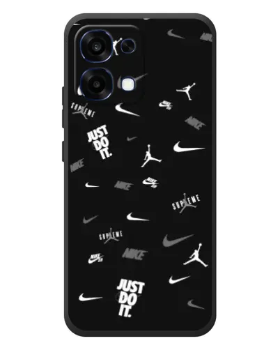 Чохол для OPPO A6 Pro з картинкою «Nike Black Pattern» Чохол для OPPO A6 Pro з картинкою «Nike Black Pattern»