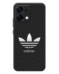 Чохол для OPPO A6 Pro з картинкою «Adidas Карбонова текстура»