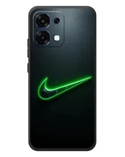 Чохол для OPPO A6 Pro з картинкою «Неоновий контур Nike»