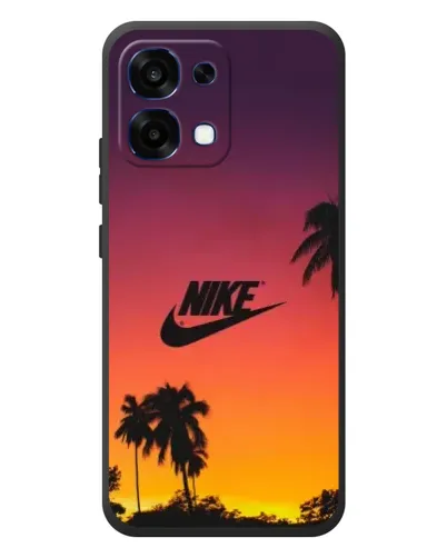 Чохол для OPPO A6 Pro з картинкою «Nike на заході сонця»