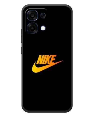 Чохол для OPPO A6 Pro з картинкою «Золотий логотип Nike»