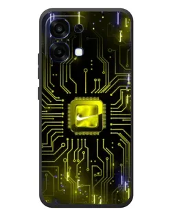 Чохол для OPPO A6 Pro з картинкою «Nike — золота іскра»