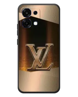 Чохол для OPPO A6 Pro з картинкою «LV — золоте сяйво»