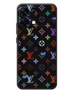 Чохол для OPPO A6 Pro з картинкою «Кольорова монограма LV»