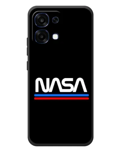 Чехол для OPPO A6 Pro с картинкой «NASA — классика Red Blue» Чехол для OPPO A6 Pro с картинкой «NASA — классика Red Blue»