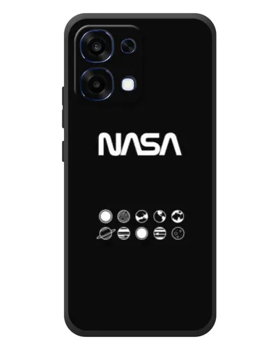 Чехол для OPPO A6 Pro с картинкой «NASA — технический принт» Чехол для OPPO A6 Pro с картинкой «NASA — технический принт»