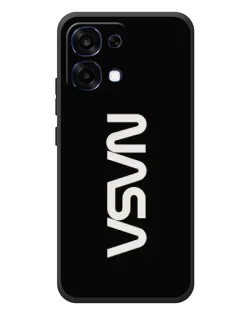 Чехол для OPPO A6 Pro с картинкой «NASA — вертикальный логотип»