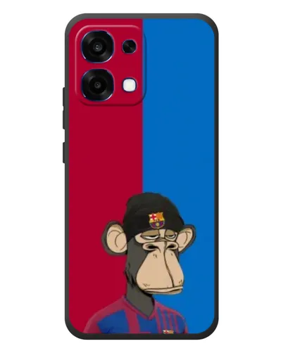 Чохол для OPPO A6 Pro з картинкою «Bored Ape — фанат Барси»