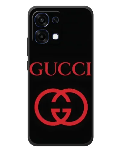 Чохол для OPPO A6 Pro з картинкою «Gucci — червоний логотип»