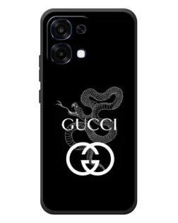 Чохол для OPPO A6 Pro з картинкою «Gucci — срібна змія»