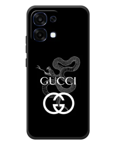 Чохол для OPPO A6 Pro з картинкою «Gucci — срібна змія»