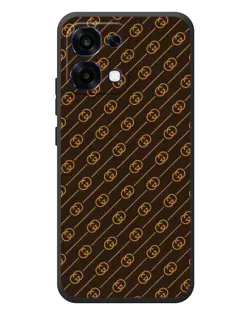 Чохол для OPPO A6 Pro з картинкою «Gucci — золоті діагоналі»