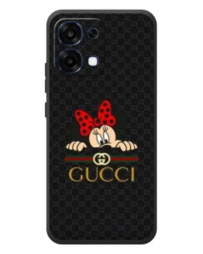 Чохол для OPPO A6 Pro з картинкою «Мінні Маус Gucci — чорний»