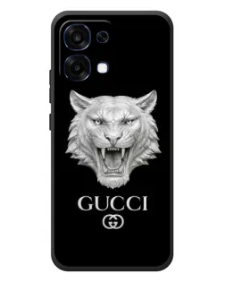 Чохол для OPPO A6 Pro з картинкою «Gucci — срібний лев»