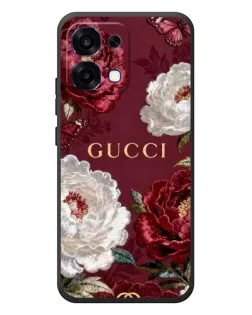 Чохол для OPPO A6 Pro з картинкою «Gucci — бордові троянди»