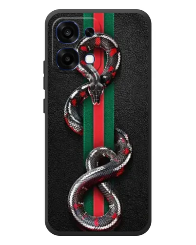Чохол для OPPO A6 Pro з картинкою «Gucci — змія на смузі» Чохол для OPPO A6 Pro з картинкою «Gucci — змія на смузі»
